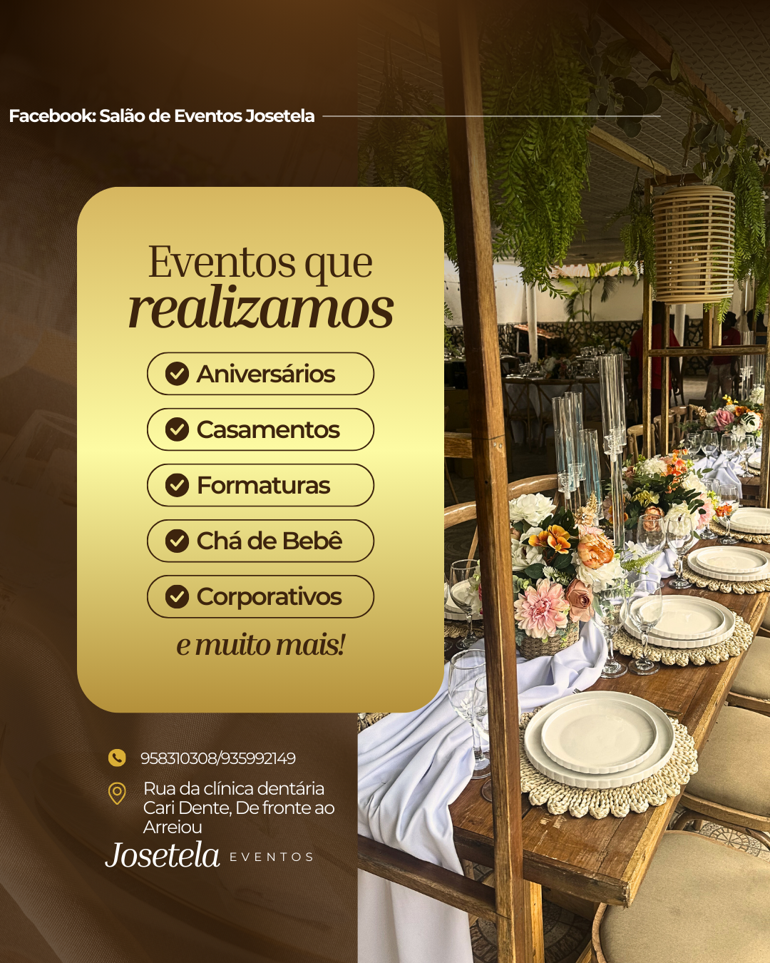 Salão de eventos Josetela